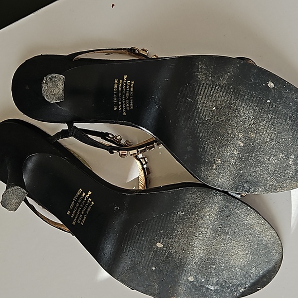Rhinestone black sandals 8.5 - Picture 7 of 7